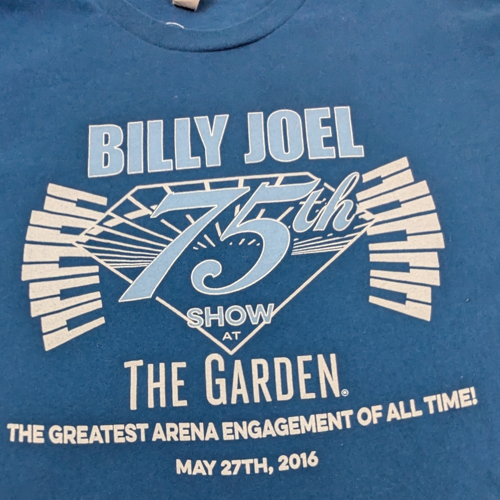 Billy Joel 75th Show At The Garden Tee Greatest Arena Engagement Of All Time  XL